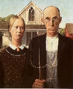 Grant Wood American Gothic China oil painting reproduction